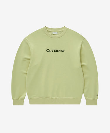 COVERNAT センターロゴスウェットシャツ モス