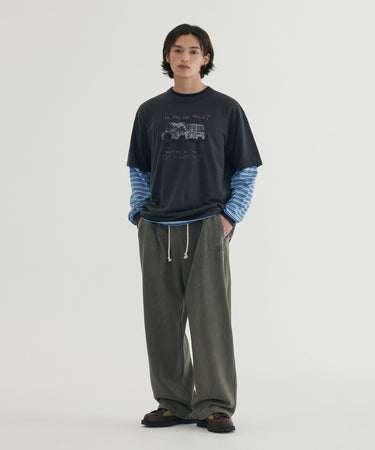 REAL WIDE PIGMENT SWEATPANTS
