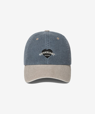 WOMEN CLOVER HEART COOPER LOGO STANDARD FIT DENIM BALL CAP - NAVY