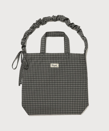 WOMAN CLOVER HEART SHIRRING RIBBON ECO BAG