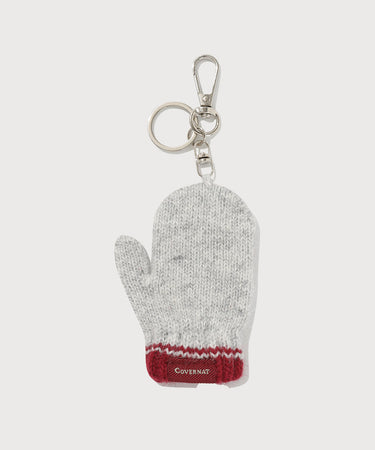 C LOGO GLOVE KNIT KEYRING