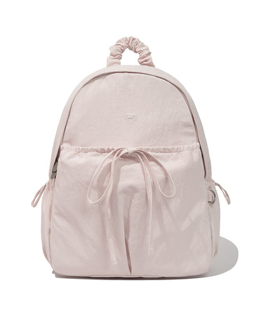 WOMEN CLOVER HEART SHIRRING NYLON BACKPACK