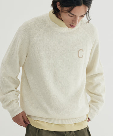 [SOOBIN着用] MIDDLE C LOGO KNIT PULLOVER