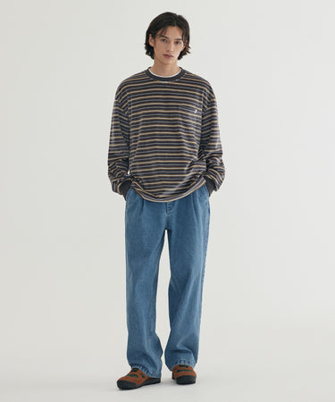 JACQUARD STRIPE LONG SLEEVE
