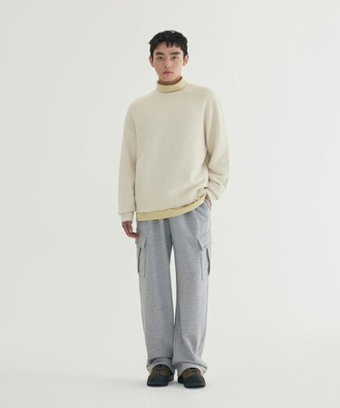 SMALL LOGO CARGO SWEATPANTS