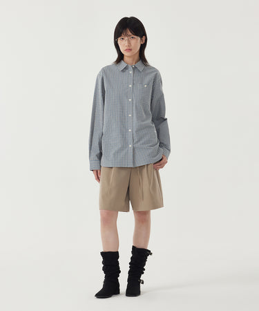 WOMAN BELTED BERMUDA SHORTS