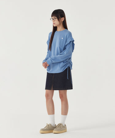 WOMAN DENIM MIDI SKIRT