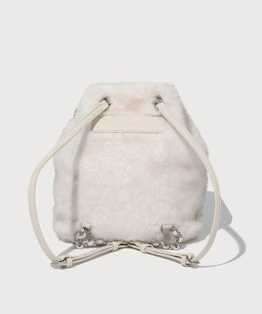 CLOVER HEART FUR BACKPACK