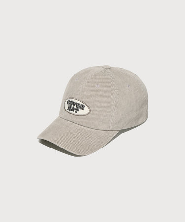 [STANDARD FIT] CLOVER HEART CORDUROY WAPPEN BALL CAP