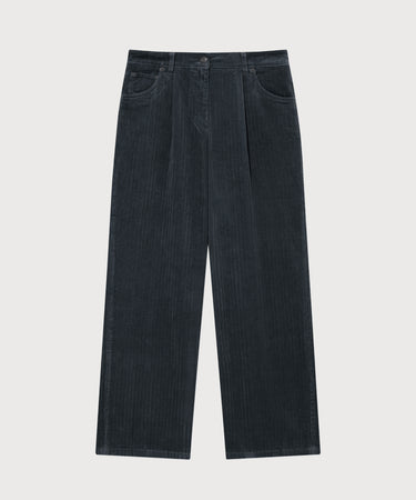 WOMAN CORDUROY PINTUCK PANTS