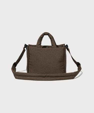 CLOVER HEART LEOPARD TOTE BAG