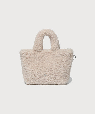 CLOVER HEART FLUFFY TOTE BAG