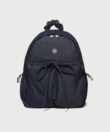 CLOVER HEART SHIRRING NYLON BACKPACK