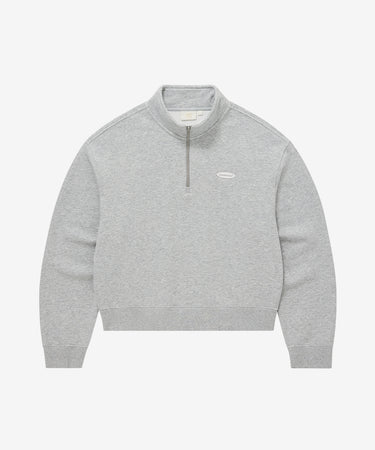 WOMEN HALF ZIP-UP SWEATSHIRT