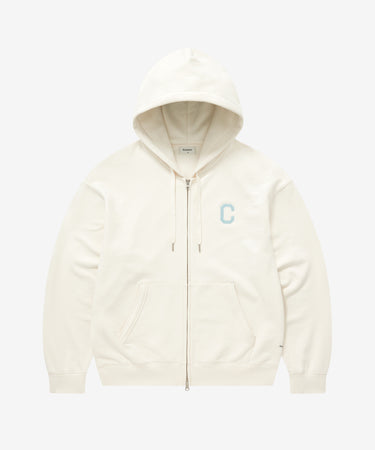 C LOGO ZIP-UP HOODIE