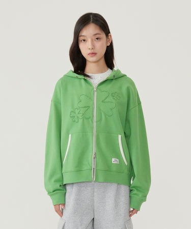 WOMEN OVERSIZED ZIP-UP HOODIE