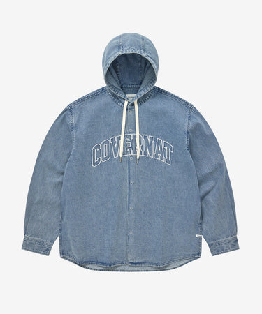 [SOOBIN着用] ARCH LOGO HOODED DENIM SHIRT
