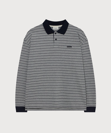 MULTI STRIPE COLLAR LONG SLEEVE