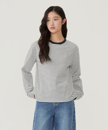 WOMEN STRIPED LONG-SLEEVE