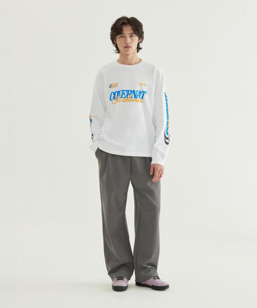 C LOGO SEMI-WIDE SWEATPANTS