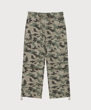 WIDE COTTON PARACHUTE PANTS