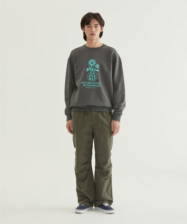 WIDE COTTON PARACHUTE PANTS