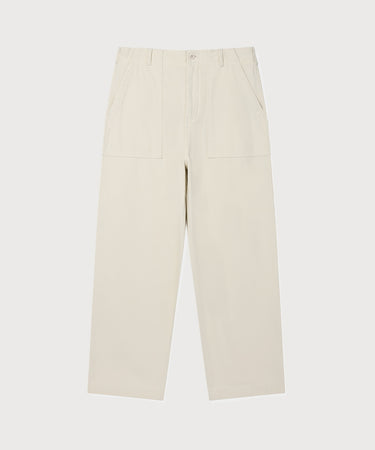 [SOOBIN着用] WIDE BACK SATIN FATIGUE PANTS