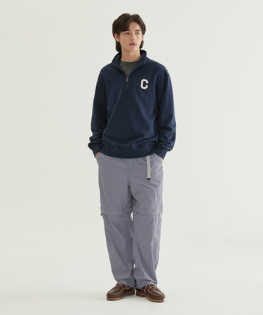 SEMI-WIDE DETACHABLE NYLON EASY PANTS