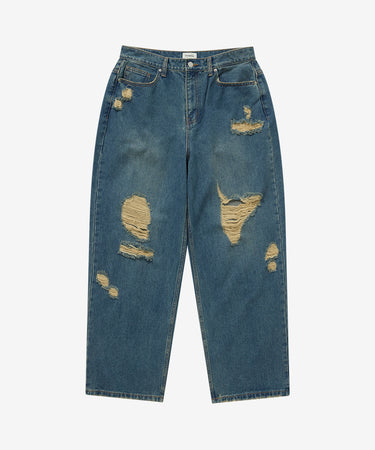 [SOOBIN着用] RING-SPUN WIDE DENIM PANTS