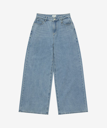 WOMEN WIDE DENIM PANTS