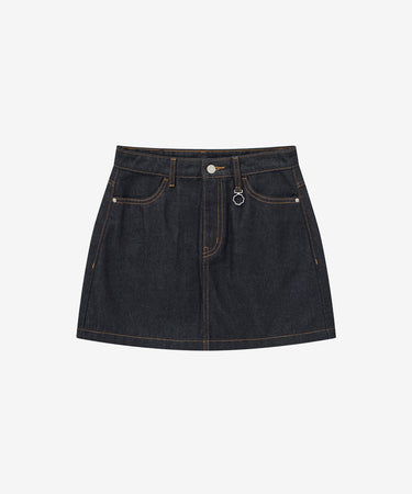 WOMEN DENIM MINI SKIRT