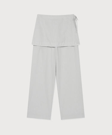 WOMEN COTTON SKIRT-LAYERED PANTS