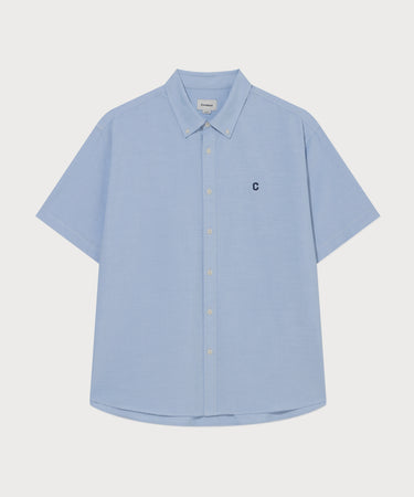 COOLMAX C LOGO OXFORD HALF SHIRT