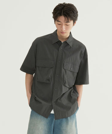 WORK NYLON HALF SHIRT