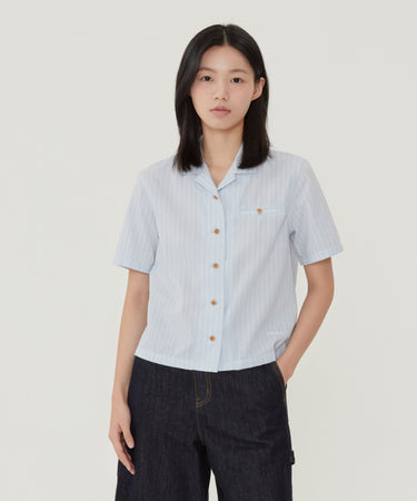 WOMEN STRIPED HALF SHIRTS