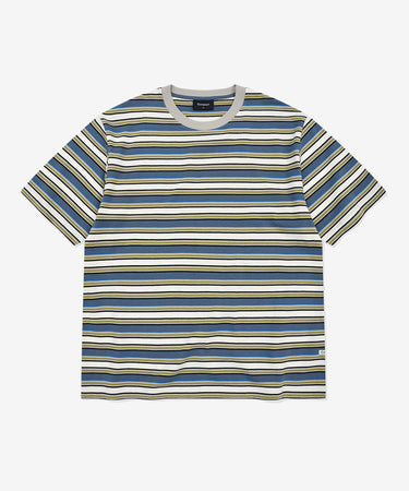 MULTI-STRIPE CROP T-SHIRT