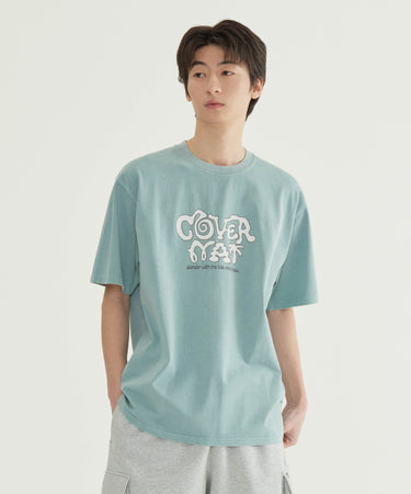 RETRO LOGO GRAPHIC DYEING T-SHIRT