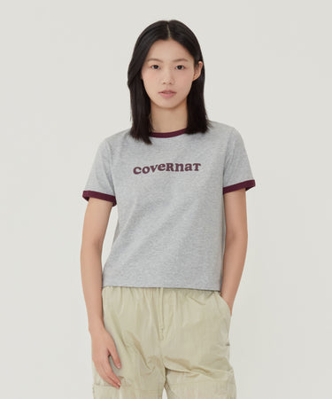 WOMEN COOPER LOGO RINGER T-SHIRT