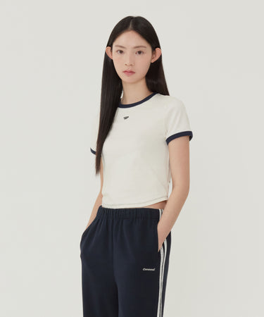 WOMEN BABY FIT RINGER T-SHIRT