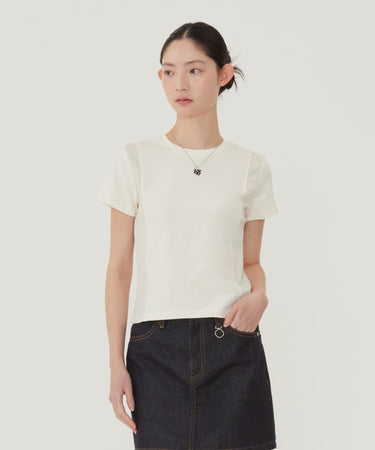 WOMEN SLIM FIT PANEL T-SHIRT