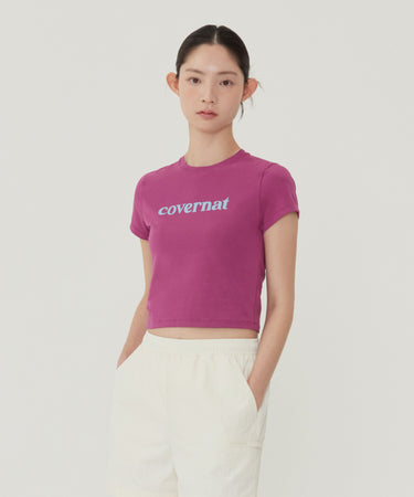 WOMEN BABY FIT TYPOGRAPHIC T-SHRIT