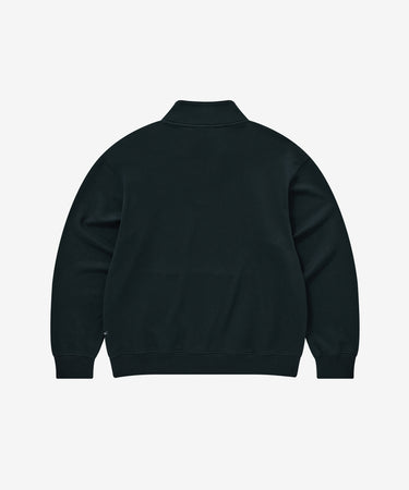 COVERNAT アーチロゴハーフジップアップスウェットシャツ ネイビー