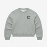 COVERNAT ウィメンズ Cロゴスウェットシャツ メランジグレー