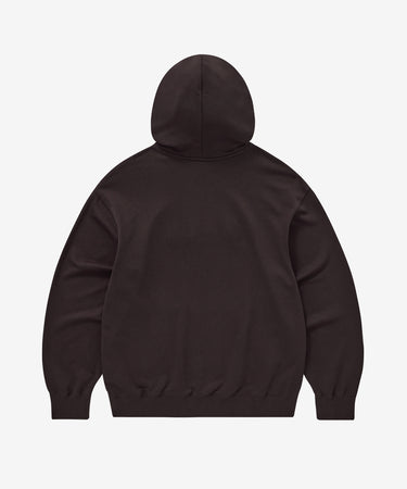 CENTER LOGO HOODIE - DARK PURPLE