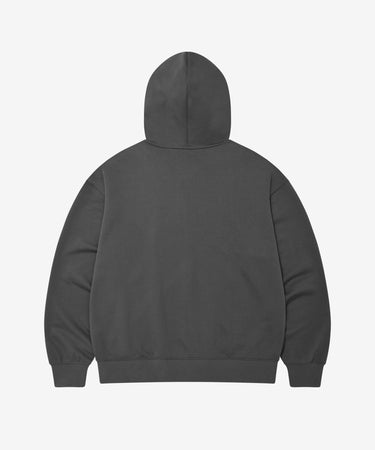 COVERNAT チェックアーチロゴジップアップフーディー ダークグレー 商品画像 2