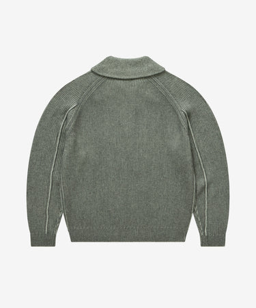COVERNAT ハーフジップニット グレー 商品画像 2