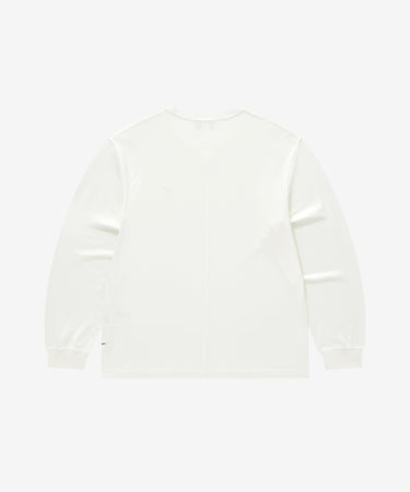 SMALL C LOGO LONG SLEEVE - OFF WHITE
