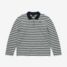 COVERNAT ウィメンズ ストライプカラー長袖Tシャツ ネイビー