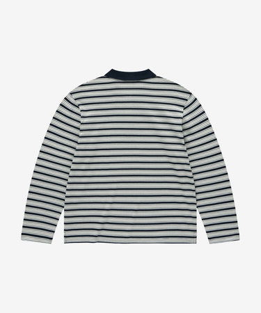 COVERNAT ウィメンズ ストライプカラー長袖Tシャツ ネイビー 商品画像 2