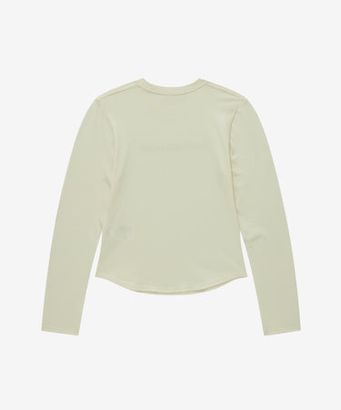 WOMEN COOPER LOGO LONG SLEEVE - IVORY